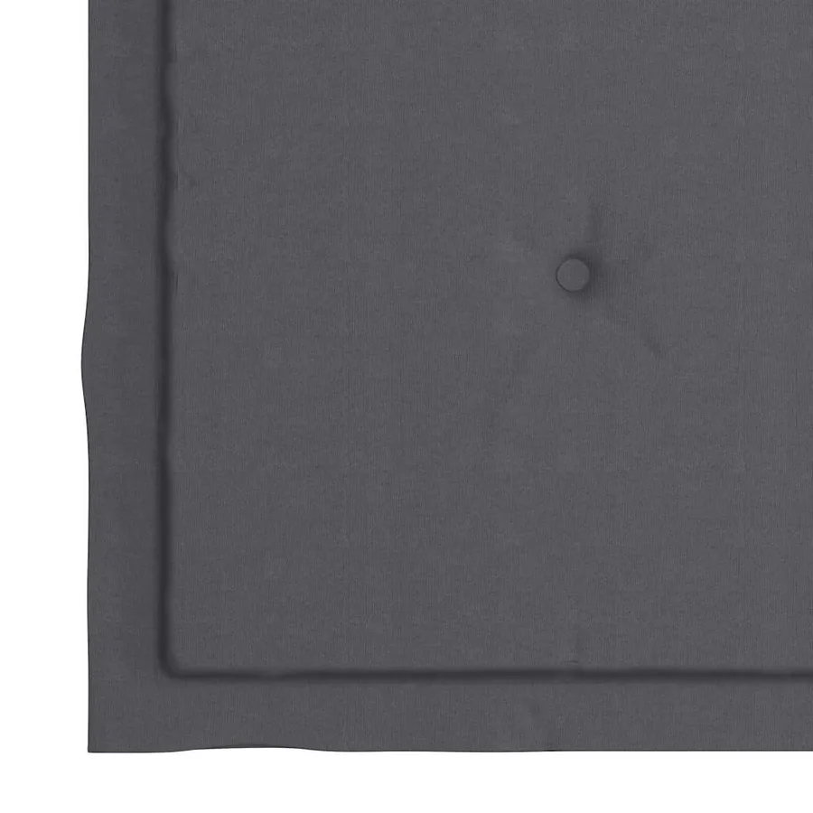 Chaise à bascule avec coussin anthracite Bois de teck solide - 8