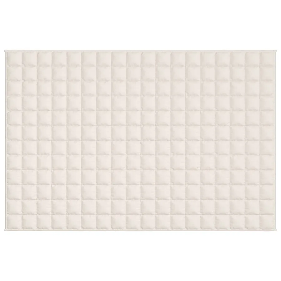 Couverture lestée Crème clair 122x183 cm 5 kg Tissu - 3