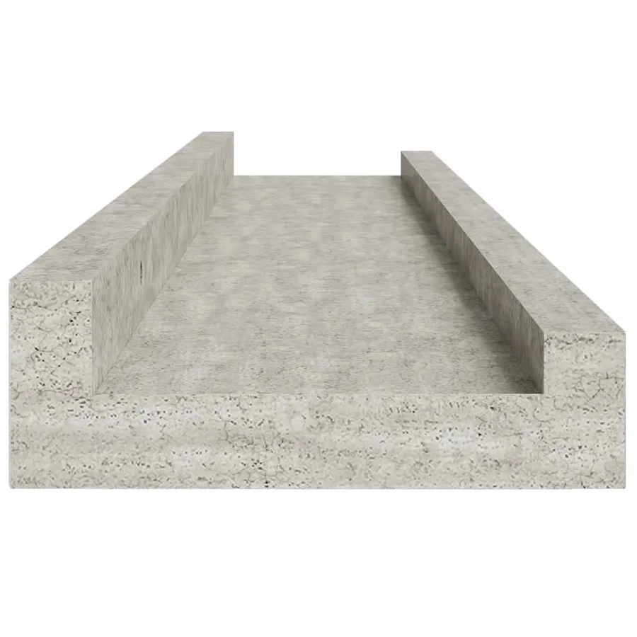Étagères murales 2 pcs Gris béton 60x9x3 cm - 7
