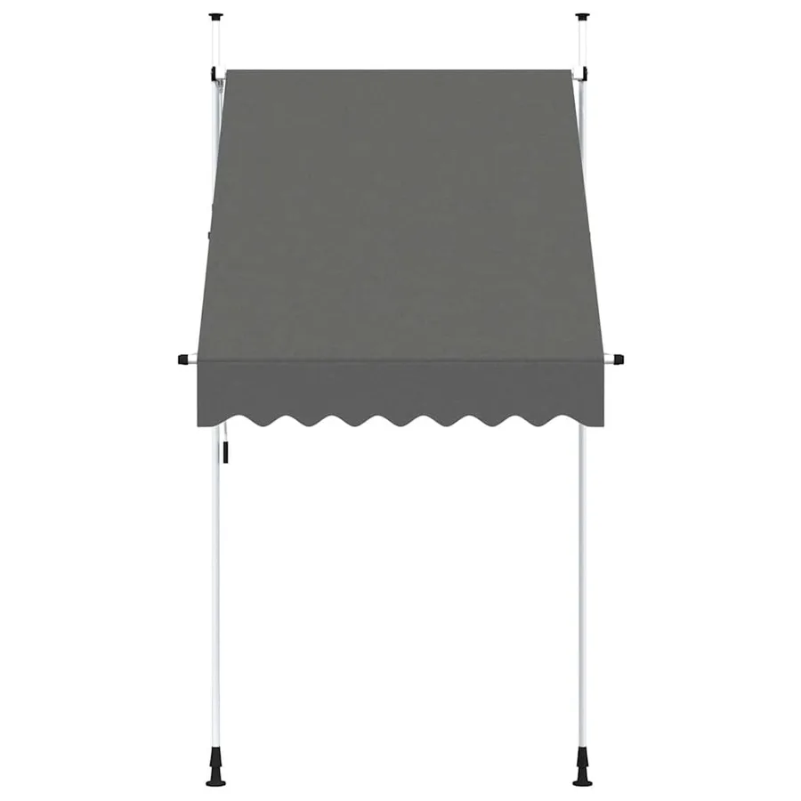 Auvent manuel rétractable 150 cm Anthracite - 3
