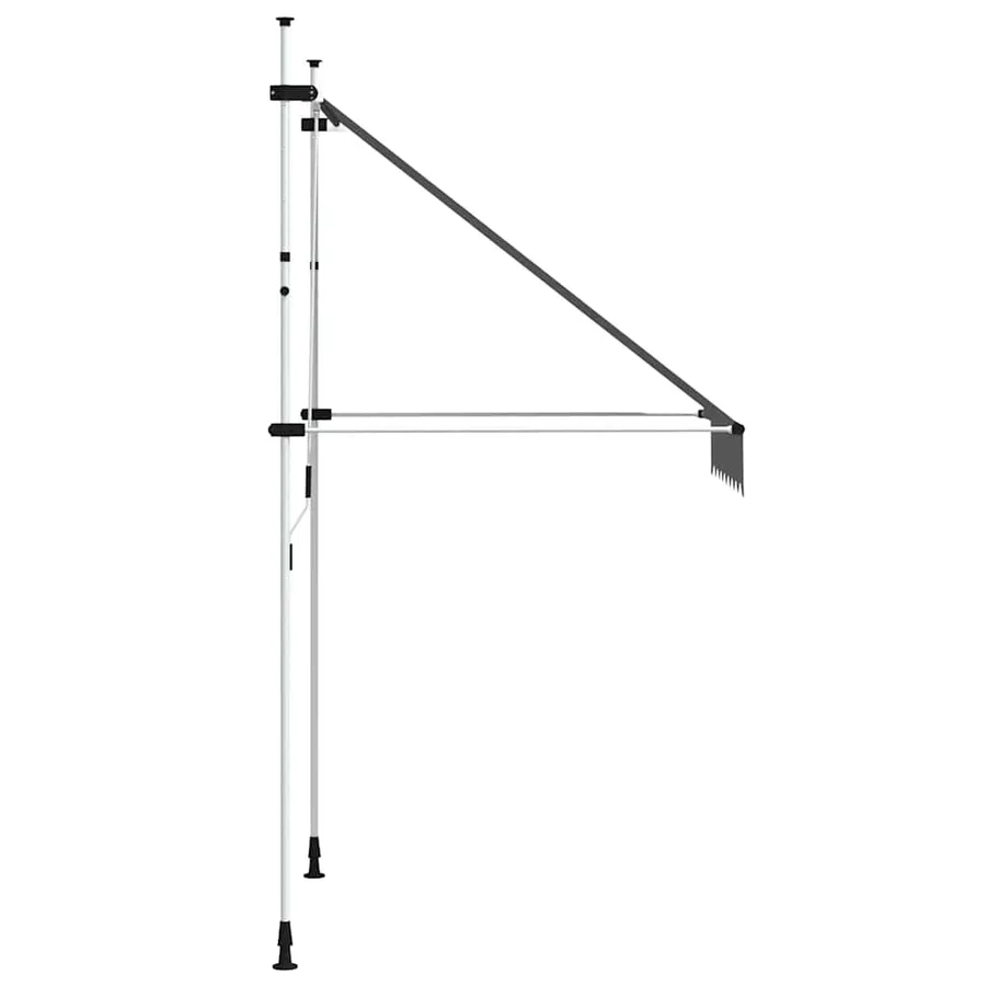 Auvent manuel rétractable 150 cm Anthracite - 4