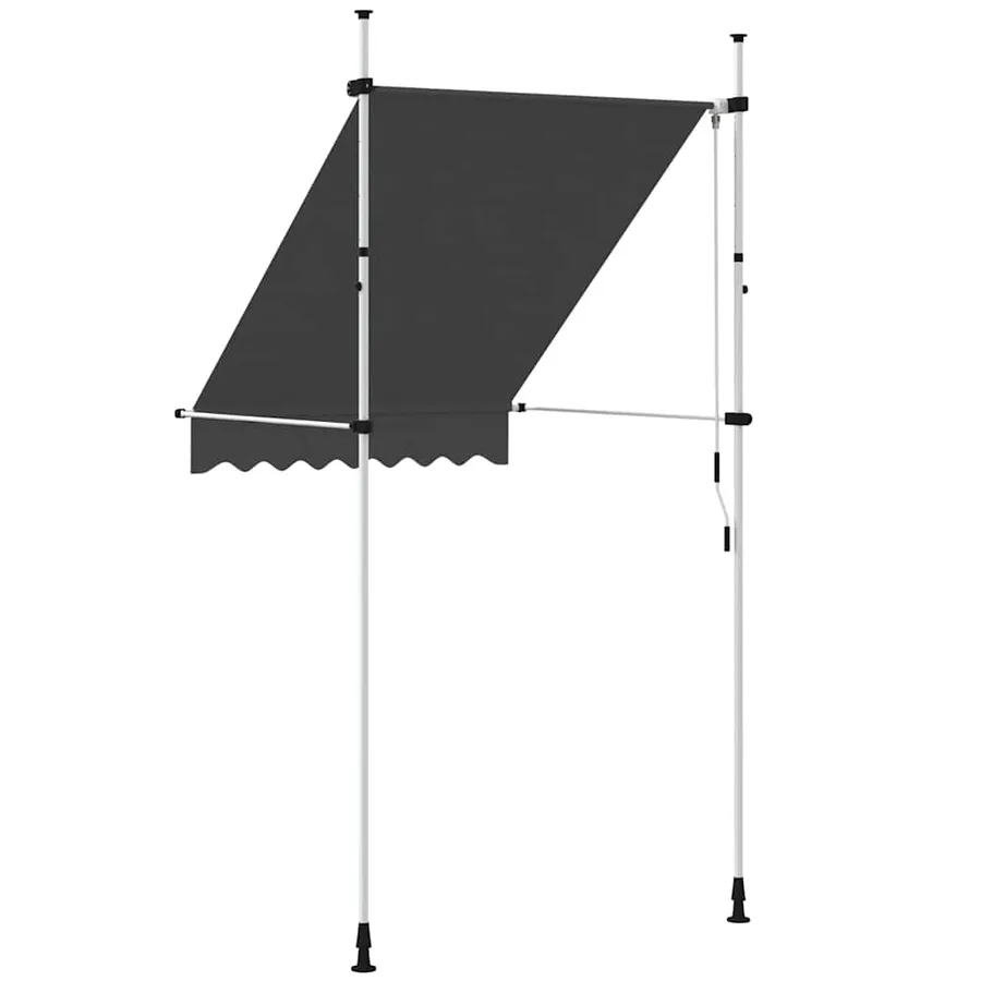 Auvent manuel rétractable 150 cm Anthracite - 5