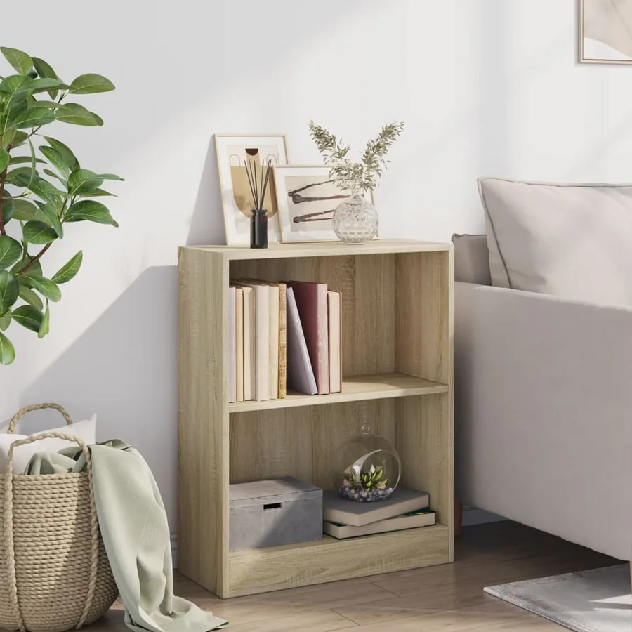 Bibliothèque Chêne sonoma 60x24x76 cm Bois d'ingénierie - 3