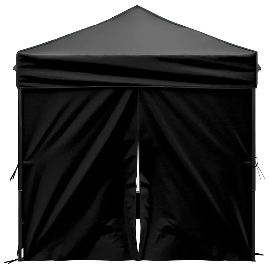 Tente de réception pliable avec parois Noir 2x2 m - 4