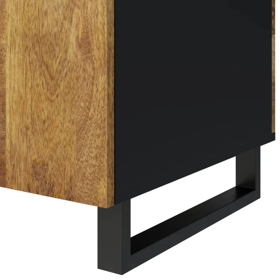 Table basse 100x54x40cm bois de manguier solide et d'ingénierie - 8