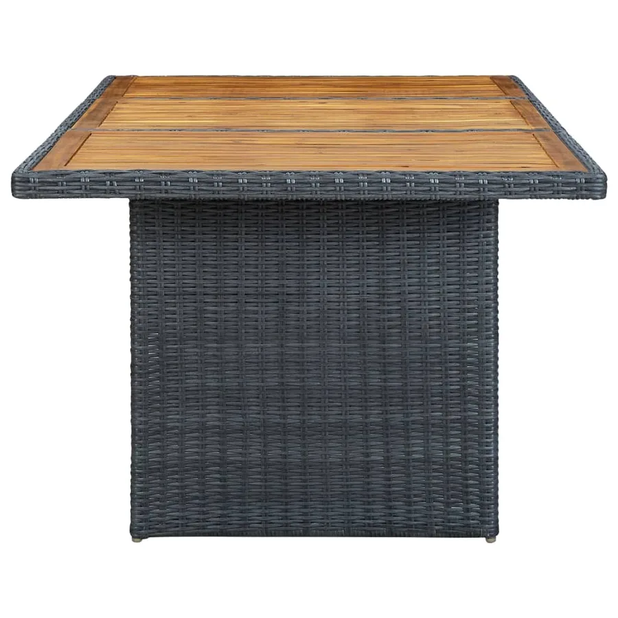Ensemble à manger d'extérieur 9 pcs et coussins résine tressée - 15