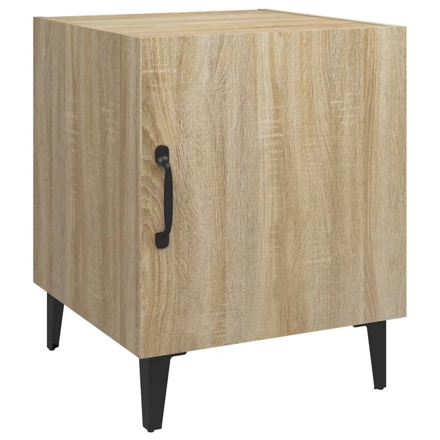 Tables de chevet 2 pcs Chêne Sonoma Bois d'ingénierie - 3