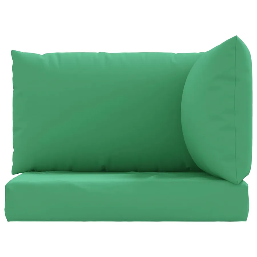 Coussins de palette lot de 3 vert tissu oxford - 4