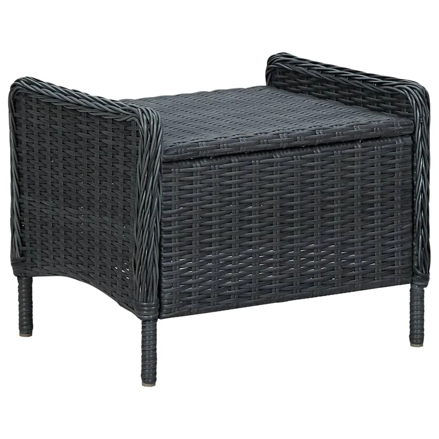 Ensemble à manger de jardin 7 pcs Gris foncé - 14