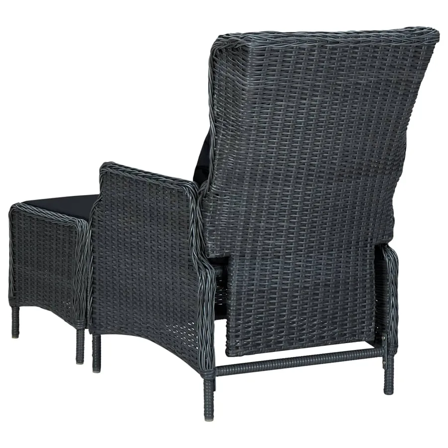 Ensemble à manger de jardin 7 pcs Gris foncé - 7