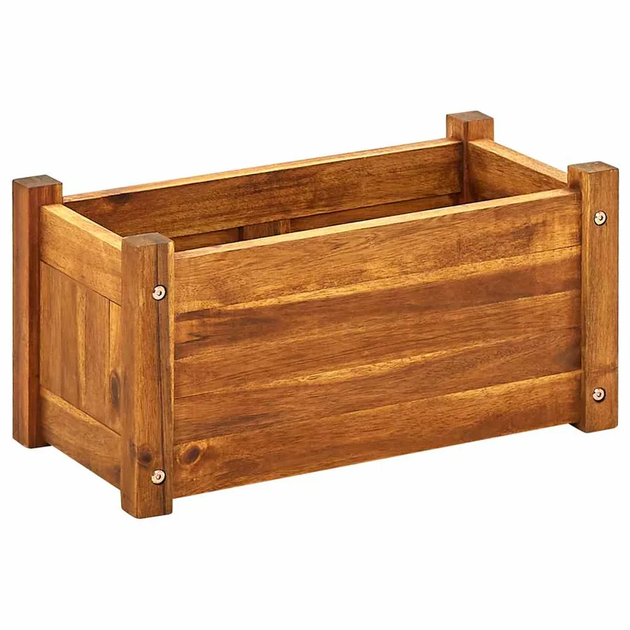 Lit surélevé de jardin Bois d'acacia 50x25x25 cm - 2