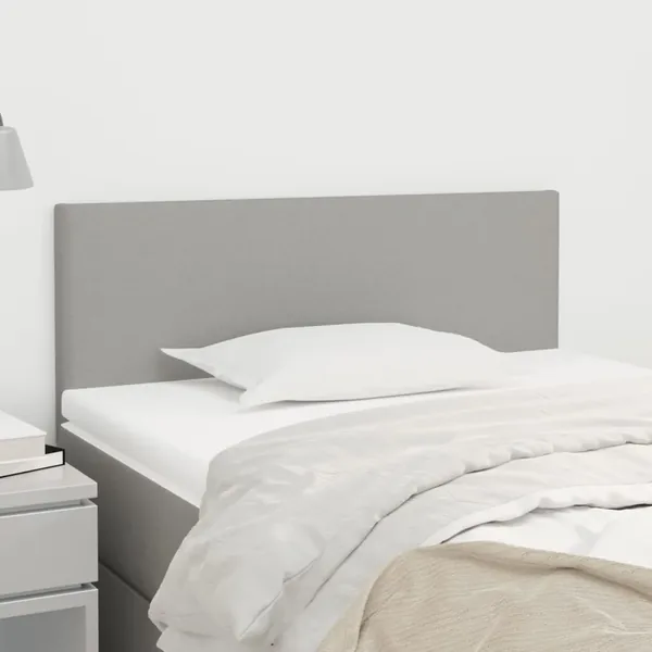 Tête de lit Gris clair 100x5x78/88 cm Tissu