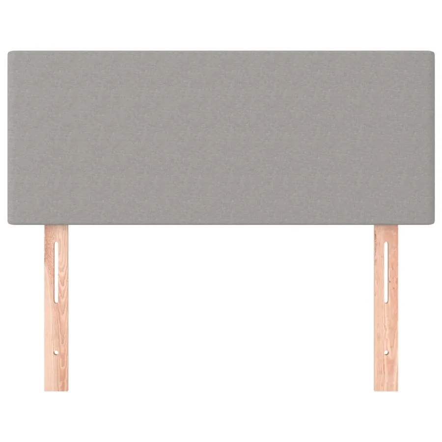 Tête de lit Gris clair 100x5x78/88 cm Tissu - 3