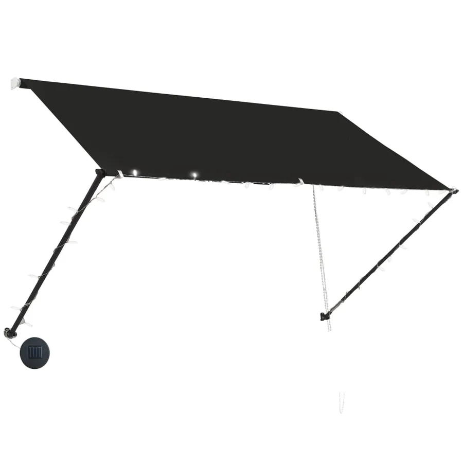 Auvent rétractable avec LED 250x150 cm Anthracite - 3