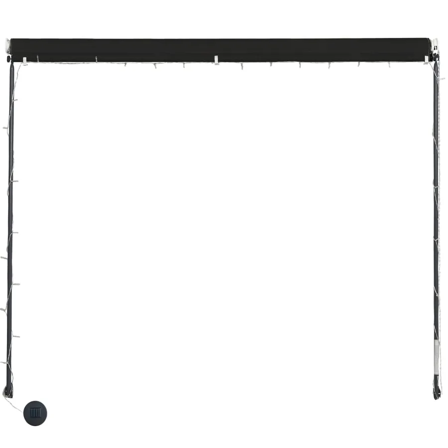 Auvent rétractable avec LED 250x150 cm Anthracite - 5