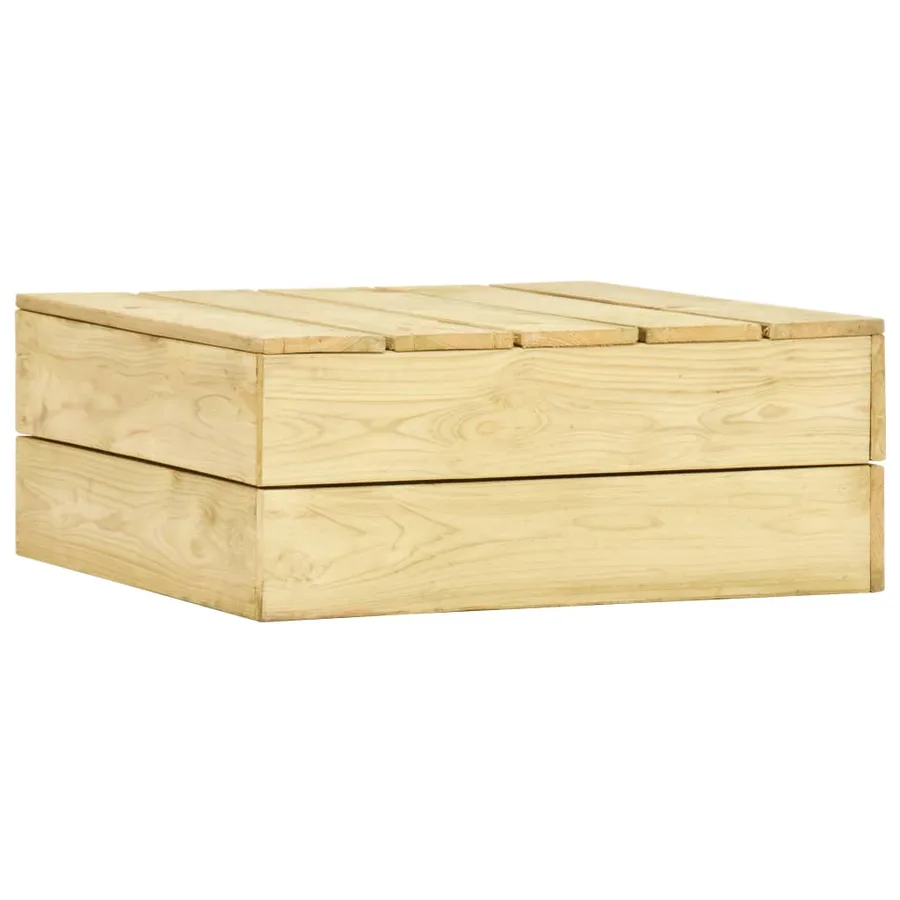 Salon de jardin 3 pcs Bois de pin imprégné - 12