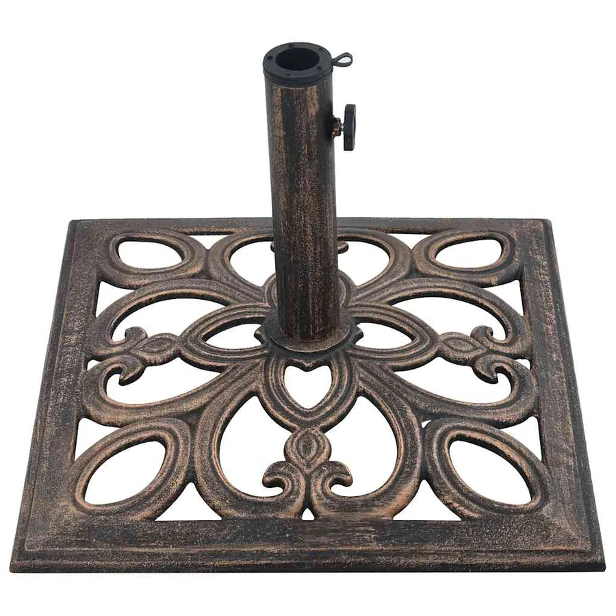 Socle de parasol Bronze 12 kg 49 cm Fonte - 4