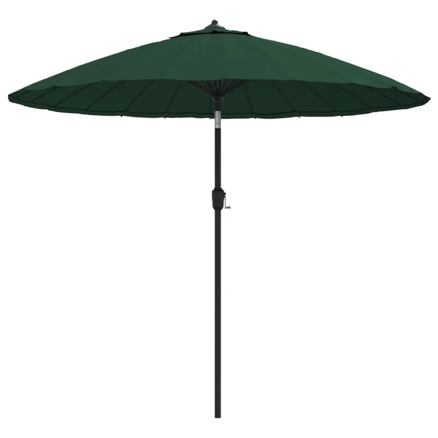 Parasol d'extérieur avec mât en aluminium 270 cm Vert - 2