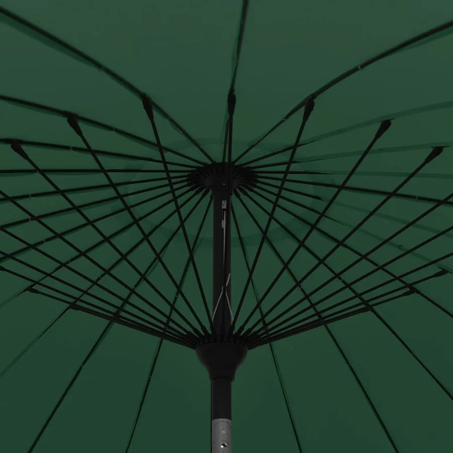 Parasol d'extérieur avec mât en aluminium 270 cm Vert - 5