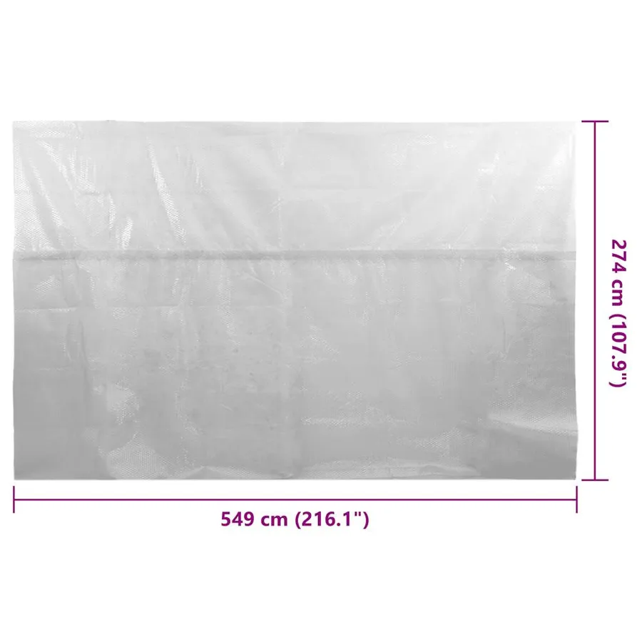 Film solaire de piscine flottant PE 549x274 cm Gris - 6