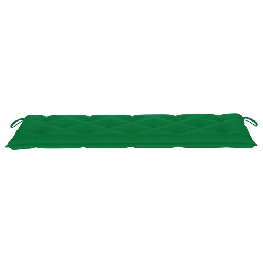 Banc de jardin empilable et coussin 159 cm Bois de teck massif - 3