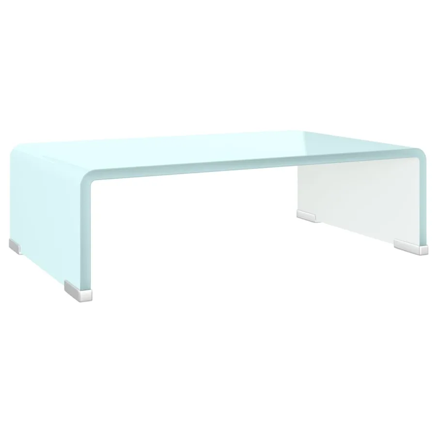 Meuble TV/Support pour moniteur 40x25x11 cm verre vert - 2