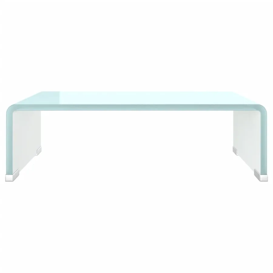 Meuble TV/Support pour moniteur 40x25x11 cm verre vert - 3