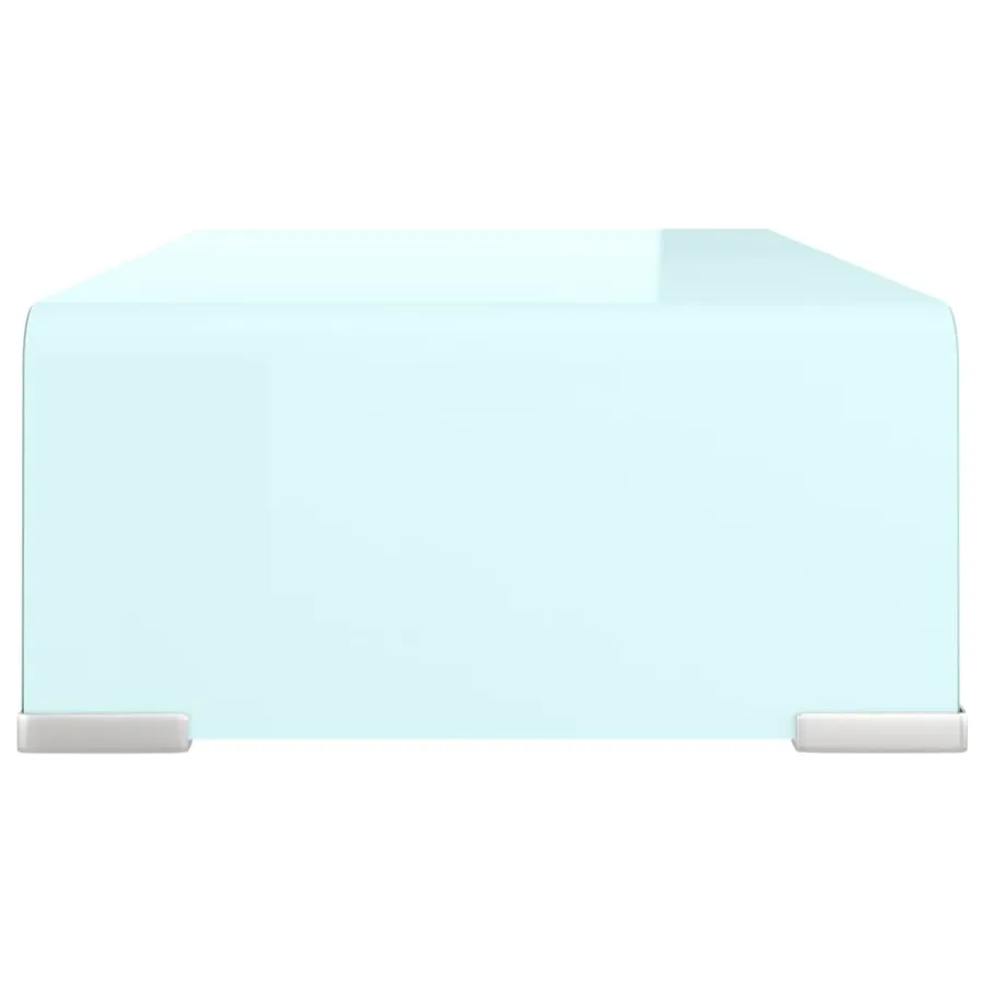 Meuble TV/Support pour moniteur 40x25x11 cm verre vert - 4