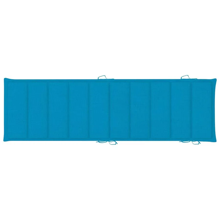 Chaise longue de jardin avec coussin Bois d'acacia solide - 11