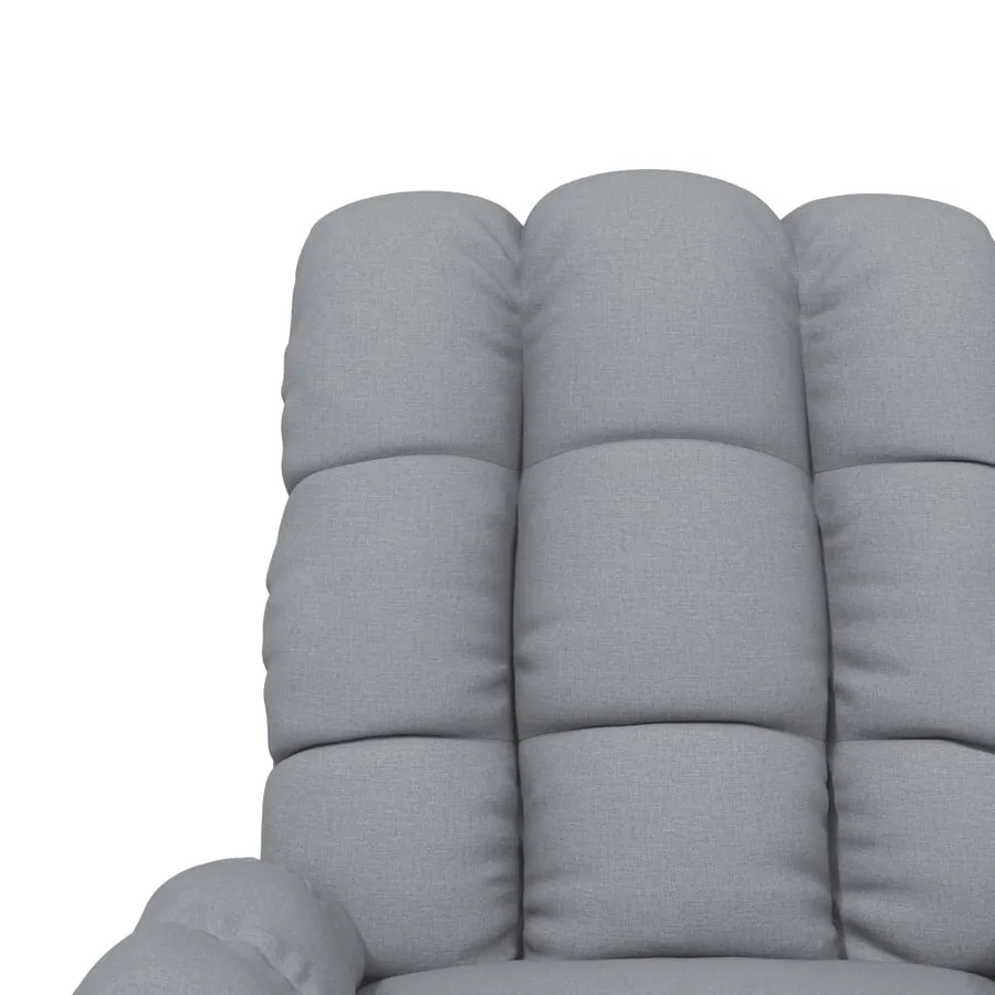 Fauteuil électrique de massage Gris clair Tissu - 9