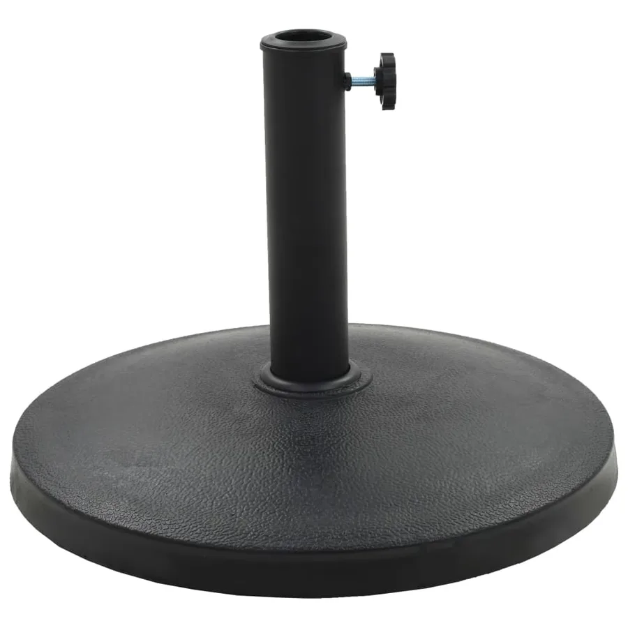Socle rond de parasol Polyrésine 10 kg Noir - 2
