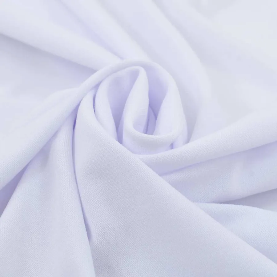 Nappes élastiques de table avec jupon 2 pcs 180x74 cm Blanc - 2