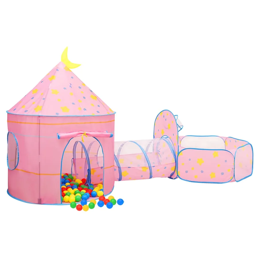 Tente de jeu pour enfants Rose 301x120x128 cm - 4