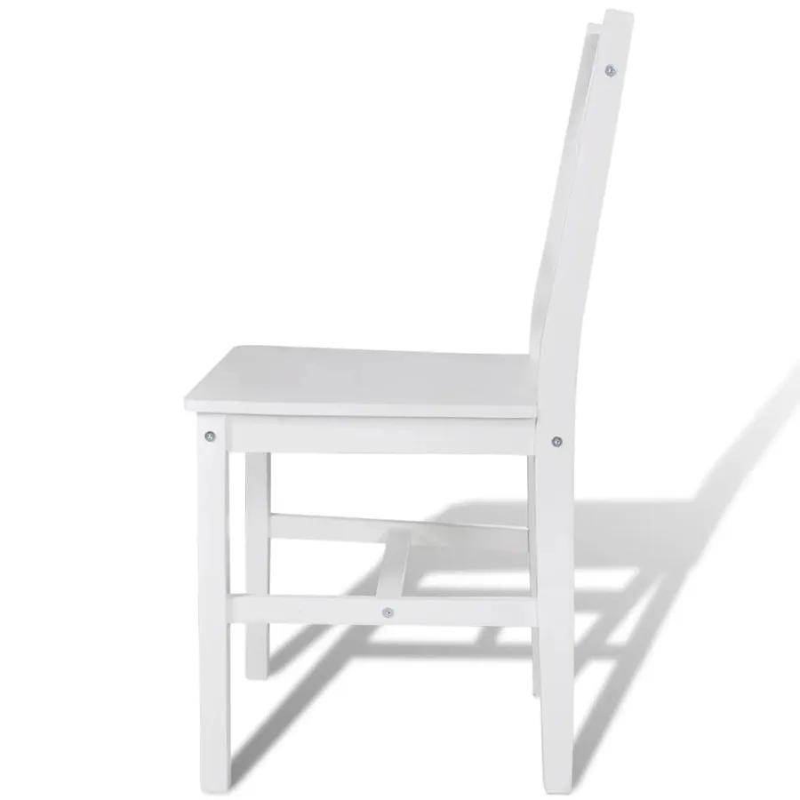 Chaises à manger lot de 6 blanc pinède - 4