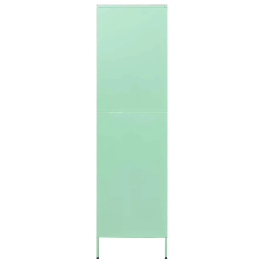 Garde-robe Vert menthe 90x50x180 cm Acier - 4