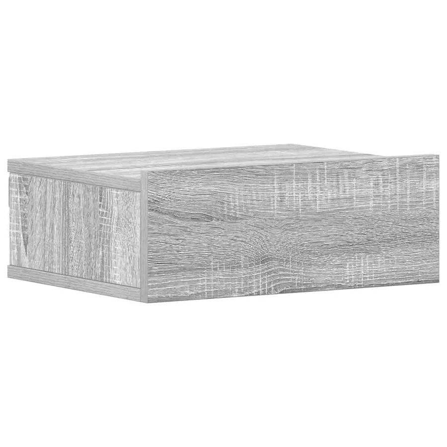 Tables de chevet flottantes 2 pcs Sonoma gris 40x30x15 cm - 5