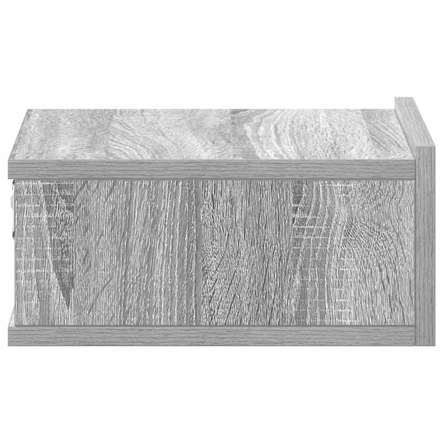 Tables de chevet flottantes 2 pcs Sonoma gris 40x30x15 cm - 8