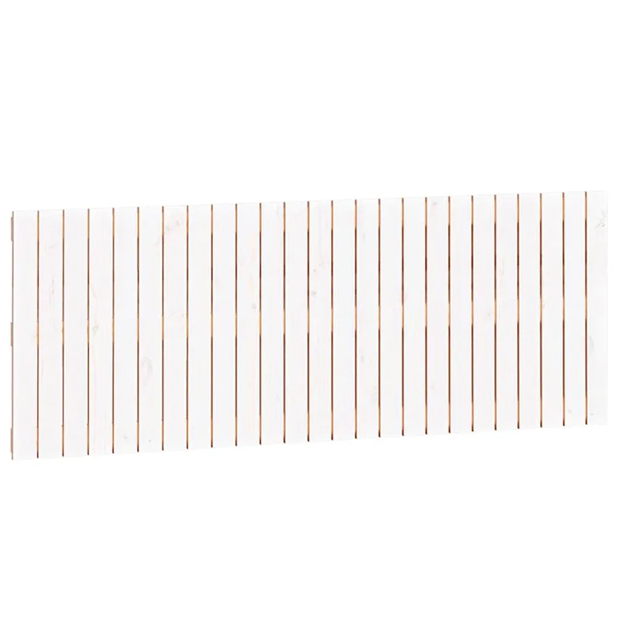 Tête de lit murale Blanc 159,5x3x60 cm Bois massif de pin - 2