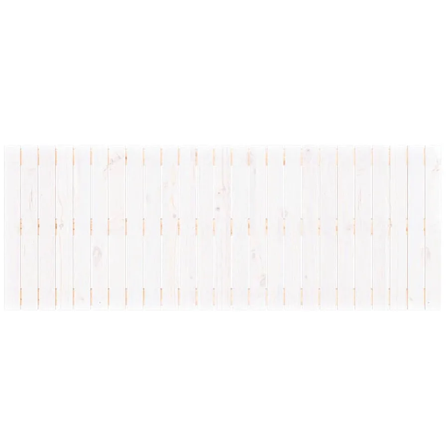 Tête de lit murale Blanc 159,5x3x60 cm Bois massif de pin - 4