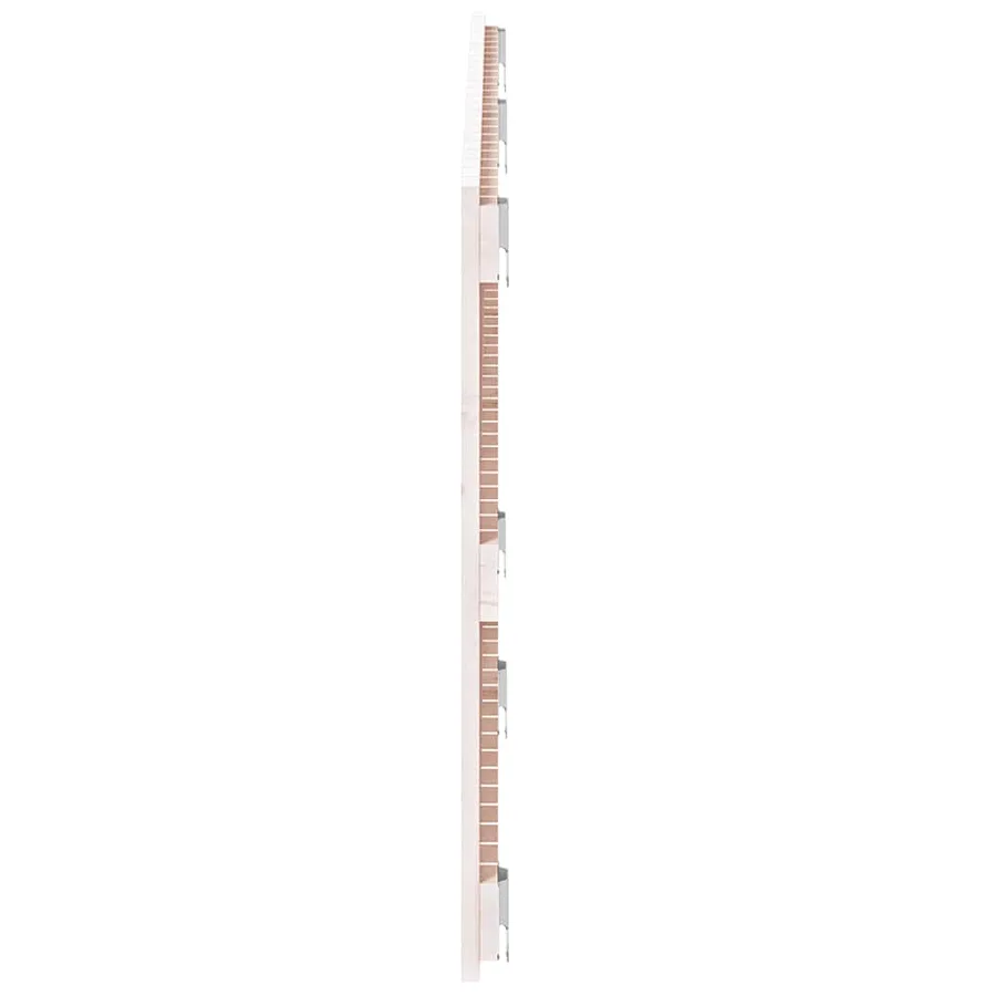 Tête de lit murale Blanc 159,5x3x60 cm Bois massif de pin - 5