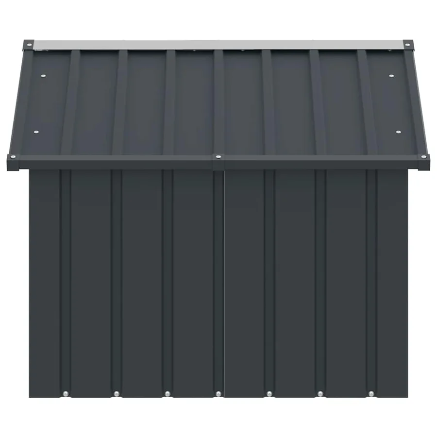 Niche pour chien Anthracite 116,5x103x81,5 cm Acier galvanisé - 6