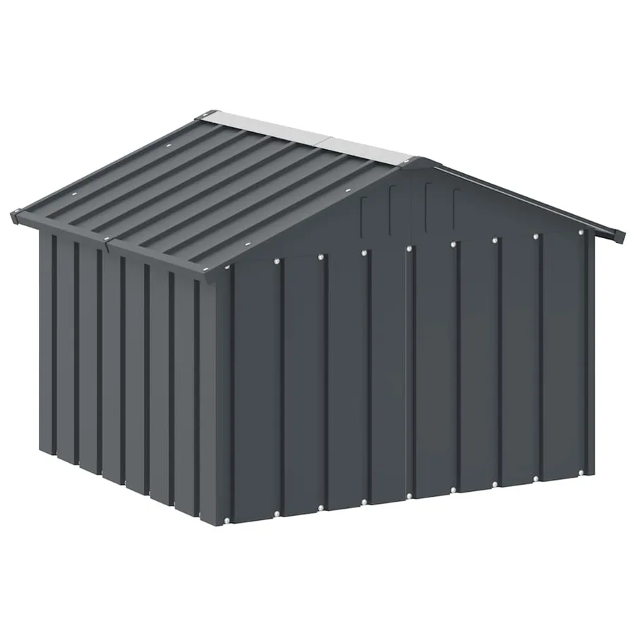 Niche pour chien Anthracite 116,5x103x81,5 cm Acier galvanisé - 7