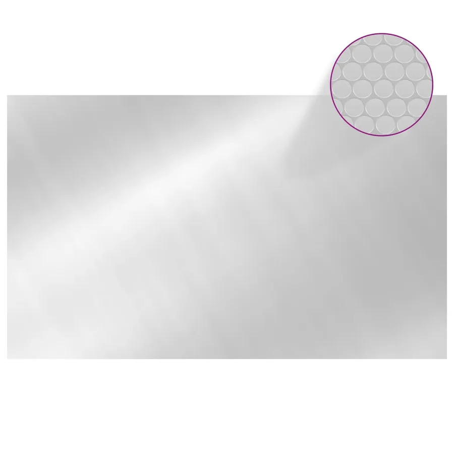Couverture de piscine rectangulaire 1000x600 cm PE Argenté - 2
