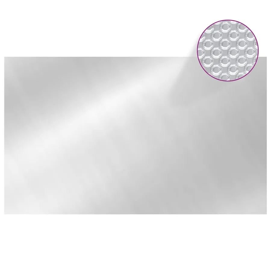Couverture de piscine rectangulaire 1000x600 cm PE Argenté - 3
