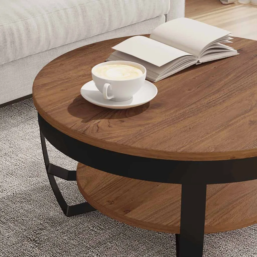 Table basse 65x65x32 cm Bois d'acacia solide - 4