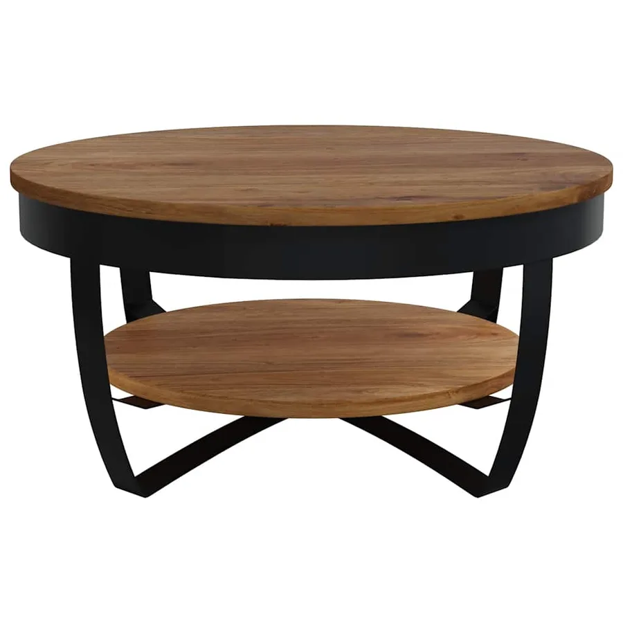 Table basse 65x65x32 cm Bois d'acacia solide - 5