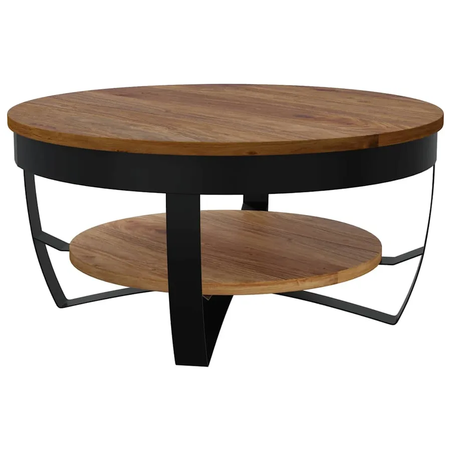 Table basse 65x65x32 cm Bois d'acacia solide - 7