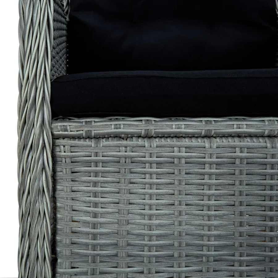 Ensemble à manger de jardin 3 pcs Gris clair - 10