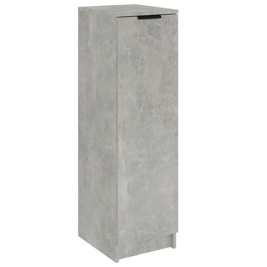 Armoire à chaussures Gris béton 30x35x100 cm Bois d'ingénierie - 2