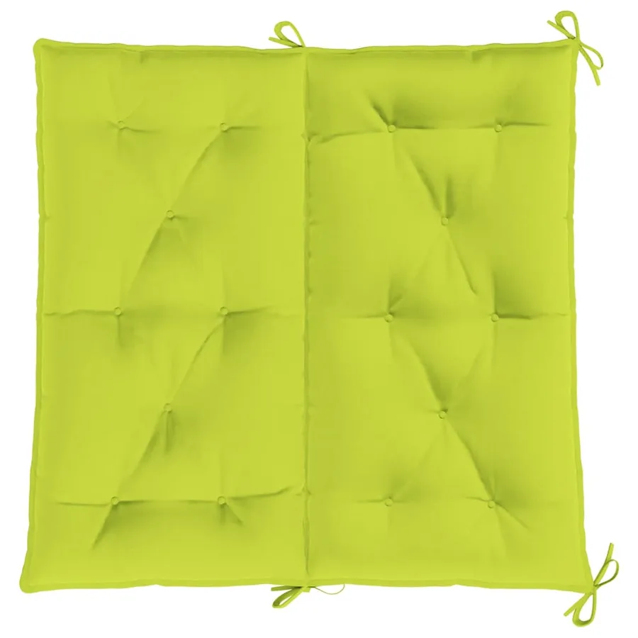 Coussin de banc de jardin vert vif 100x(50+50)x7cm tissu oxford - 6